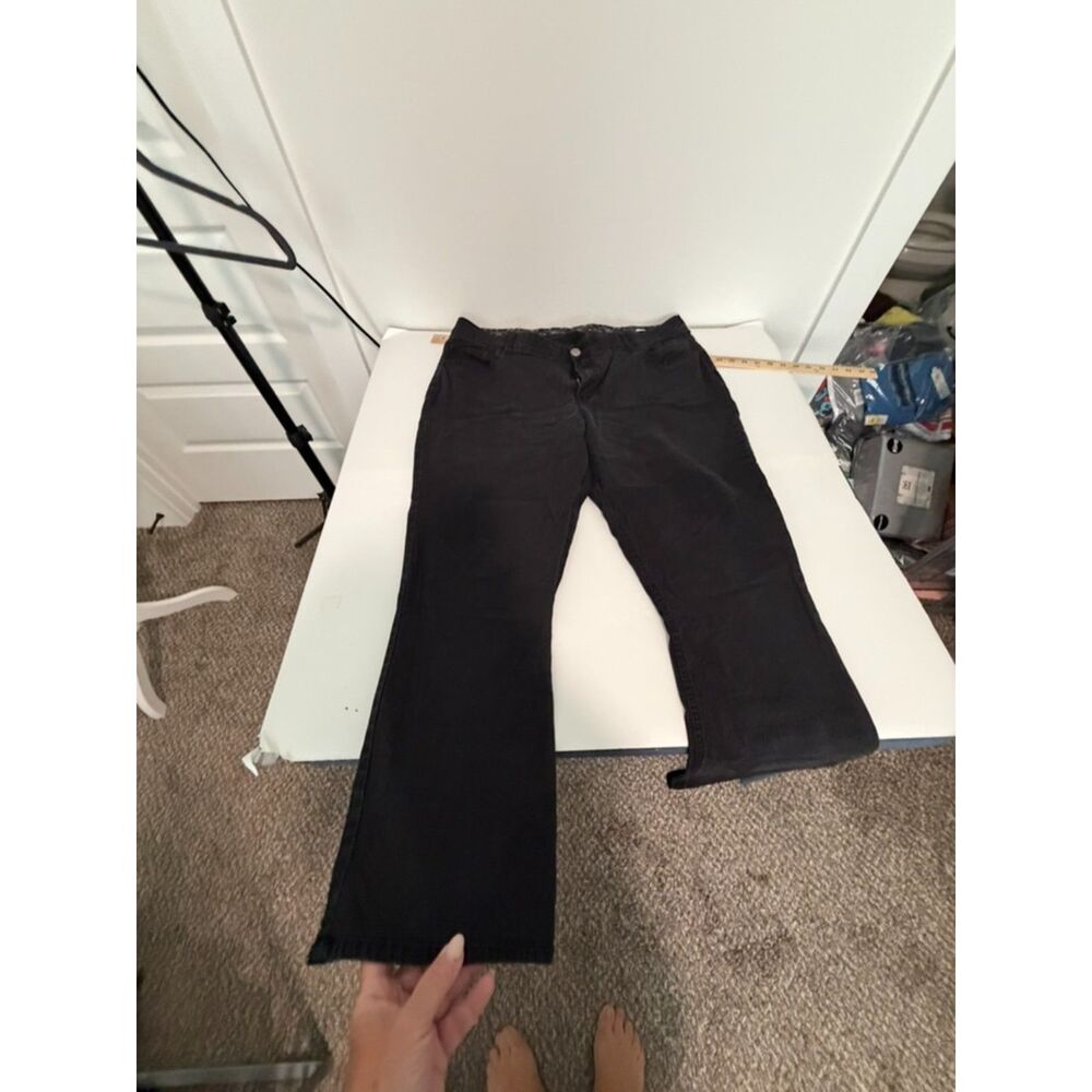 Mid rise Bootcut  black jean Size 22W petite